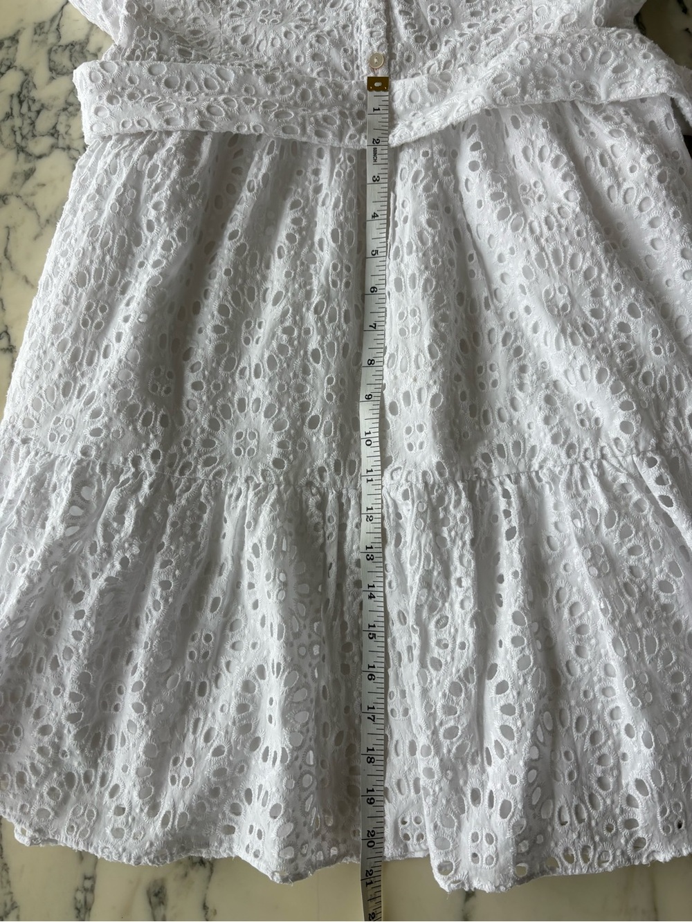 New w/Tags Lilly Pulitzer $218 Trisha Dress in Resort White eyelet Sz 14 - Picture 16 of 16